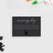 Death to Your 20s Recovery Bag favor tag with skull artwork and pale script.