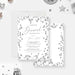 Elegant diamond celebration invitation with silver glitter border