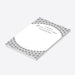 Personalized diamond wedding anniversary notepad with elegant diamond-inspired border-side