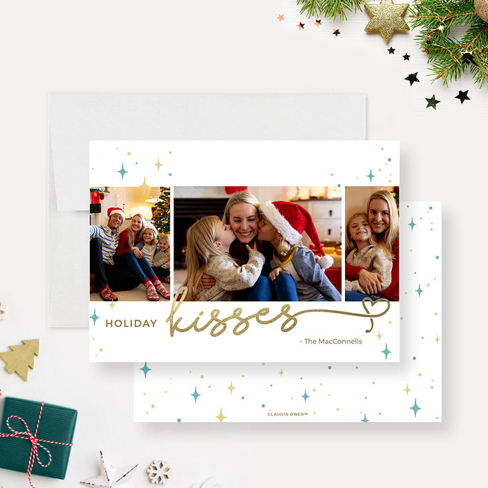 Digital holiday photo card featuring a cheerful family Christmas design with customizable photos and festive typography.