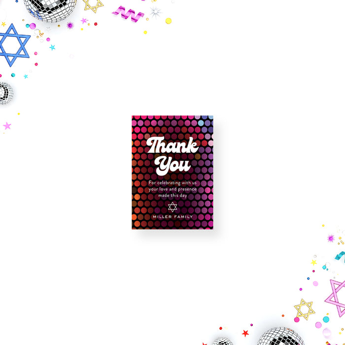 Bat Mitzvah Invitation Disco Ball Retro Dance Party Invite