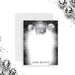 disco ball thank you card personalized with name, modern black and silver note card-front
