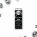 black and silver bar mitzvah ticket invitation with disco ball theme