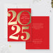 elegant 2025 digital happy new year greeting card for business