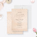 Formal peach-toned anniversary invitation for a 30th celebration