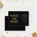 Business anniversary save the date card for company celebration-front-back