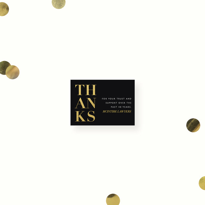 40th Business Anniversary Invitation Elegant Company Party Card