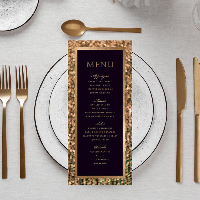 Gold Annual Dinner Invitation Elegant Company Business Party Invite