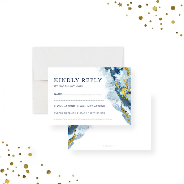 Geode Annual Dinner Invitation Modern Business Event Card