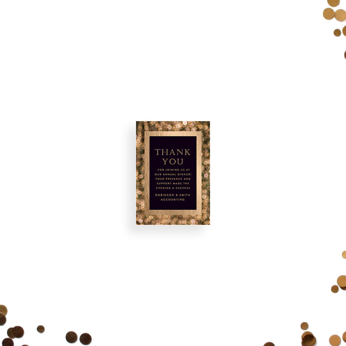 Gold Annual Dinner Invitation Elegant Company Business Party Invite