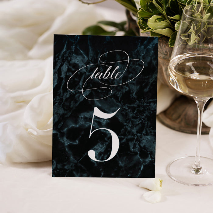 Elegant Bachelorette Party Invitation Dark Marble Design