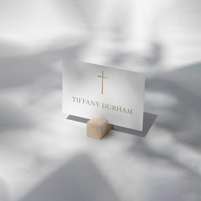 Personalized Baptism Invitation Elegant Christening Card