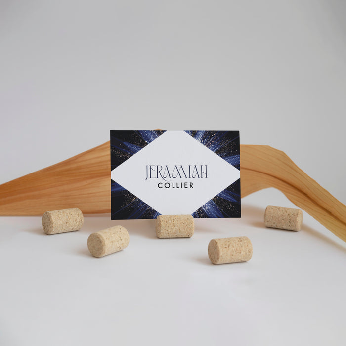 Elegant Blue Bar Mitzvah Invitation for Jewish Celebration