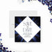 Bar Mitzvah save the date card featuring a Star of David with an elegant modern design-front