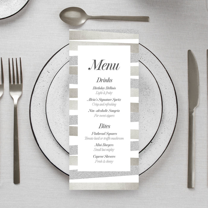 Elegant Birthday Invitation Modern Adult Party Invite