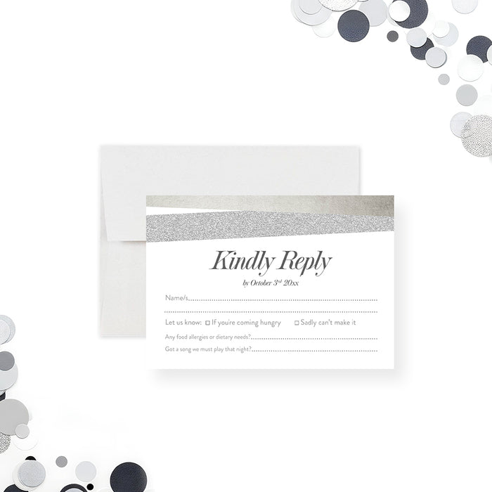 Elegant Birthday Invitation Modern Adult Party Invite