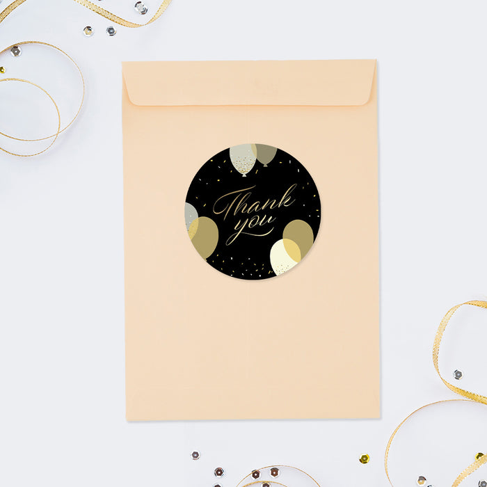 21st Birthday Party Invitation with Balloons and Confetti, Chic 30th 40th 50th 60th Birthday Celebration Invites