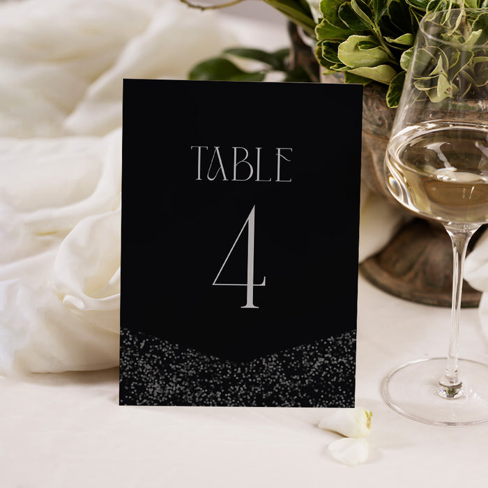 Elegant Black Bachelor Party Invitation Men’s Night Out Card