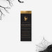 elegant black and gold Halloween ticket invitation with gothic skull design and admit one ticket layout
