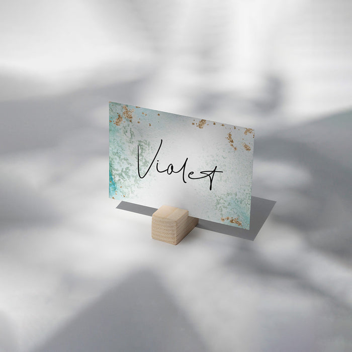 Aqua and Gold Gala Invitation Elegant Charity Fundraiser Card