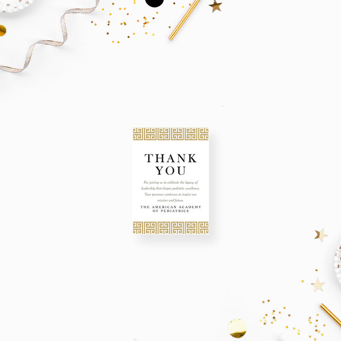 Formal Business Event Invitation Elegant Greek Key Design