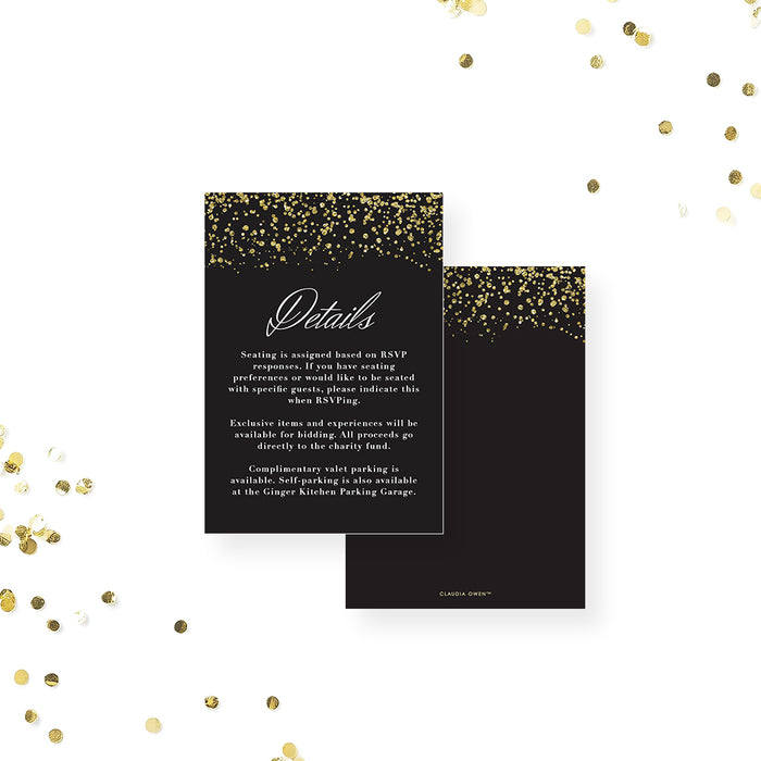 Charity Banquet Invitation Elegant Gala Fundraiser Event Card