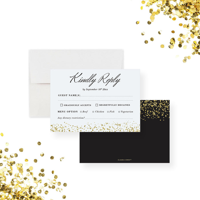 Charity Banquet Invitation Elegant Gala Fundraiser Event Card