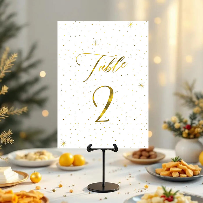Elegant Christmas Party Invitation Gold Holiday Invite