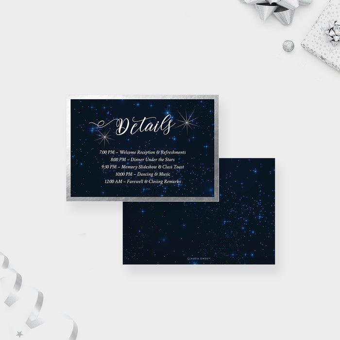 High School Reunion Invitation Night Sky Design
