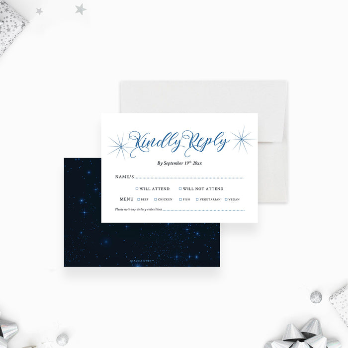 High School Reunion Invitation Night Sky Design