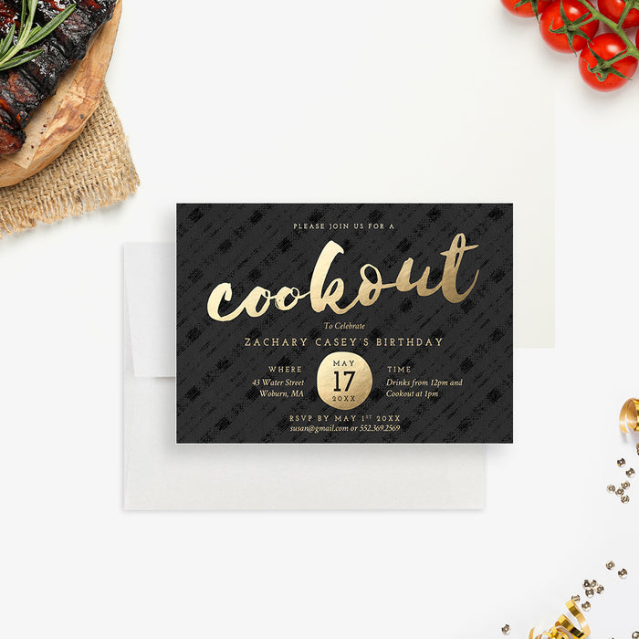 Fall Cookout Invitation
