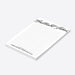 minimalist personalized notepad with elegant script typography and lined writing space for office notes and business stationery-side
