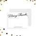 personalized corporate thank you card with elegant modern business stationery design-front