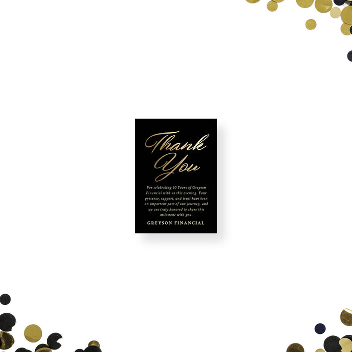 Corporate Anniversary Gala Invitation Elegant Business Event Card