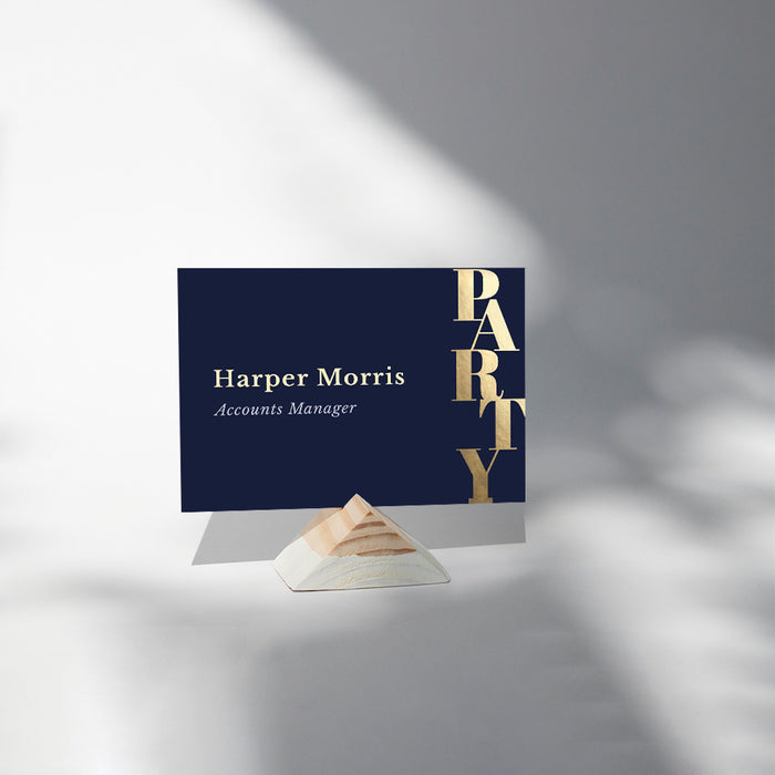 Corporate Anniversary Party Invitation Navy Gold