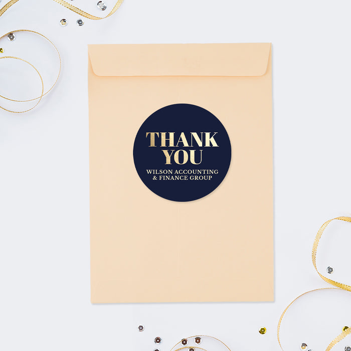 Corporate Anniversary Party Invitation Navy Gold