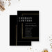 Elegant annual dinner invitation tailored for business events or formal corporate gatherings.-front-back