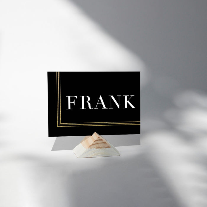 Elegant Black and Gold Corporate Dinner Invitation