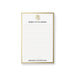Elegant corporate holiday notepad with a festive bell design and a personalized Christmas office stationery layout