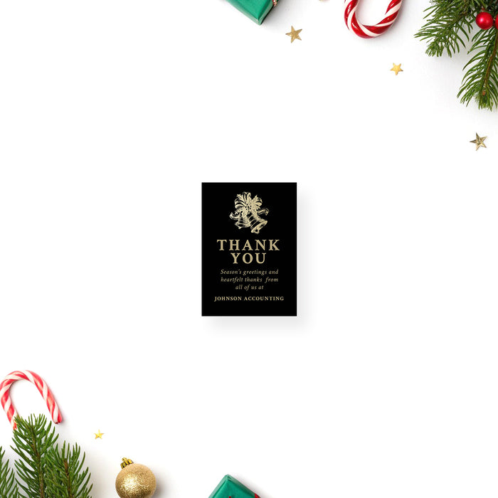 Corporate Holiday Party Invitation Black Gold Christmas Invite