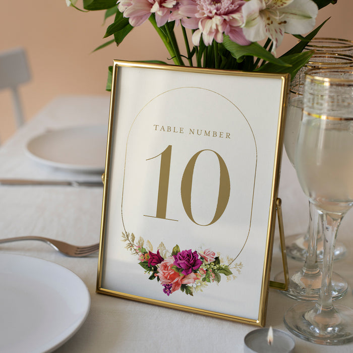 Floral Wedding Invitation Elegant Vintage Design