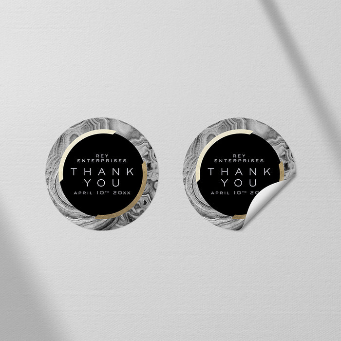 Gala and Auction Invitation Black Geode Design