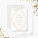 Business gala invitation with elegant layout and modern typography for corporate event, fundraiser or formal dinner-front-back