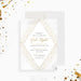 Business gala invitation with elegant layout and modern typography for corporate event, fundraiser or formal dinner-front
