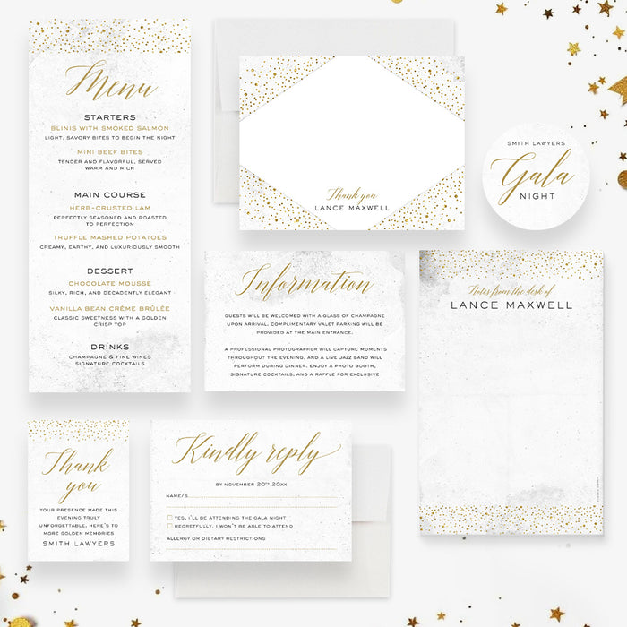 Business Gala Invitation Elegant Corporate Event Invite
