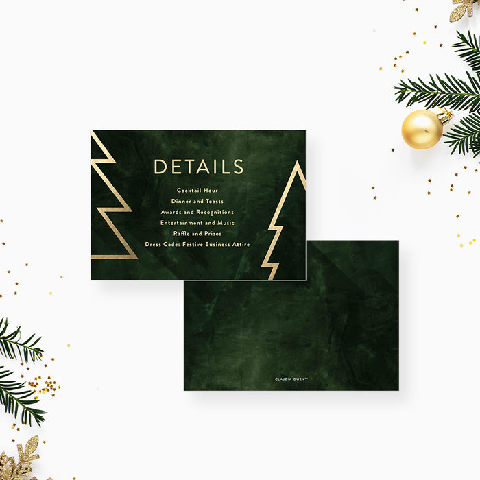 Sophisticated Holiday Party Invitation Card Featuring a Contemporary T