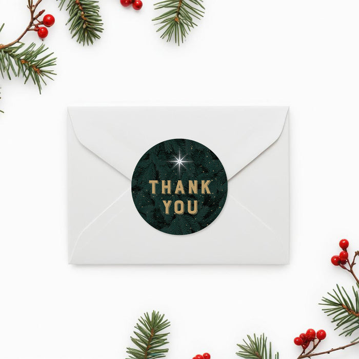 Holiday Party Invitation Personalized Christmas Pine Design