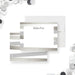 Send thoughtful notes with this personalized thank you card featuring an elegant modern design. Perfect custom stationery for gifts, business, or everyday use-front-back