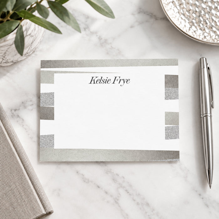 Personalized Thank You Card Elegant Note Card Custom Stationery