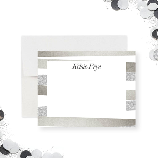 Send thoughtful notes with this personalized thank you card featuring an elegant modern design. Perfect custom stationery for gifts, business, or everyday use-front